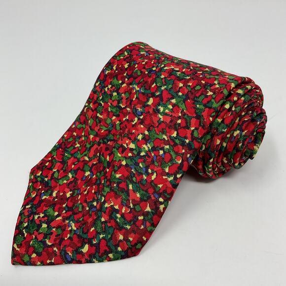 Vintage Gouda New York Mens 100% Silk Abstract Tie Arts Institute Chicago MoMA - Picture 1 of 6